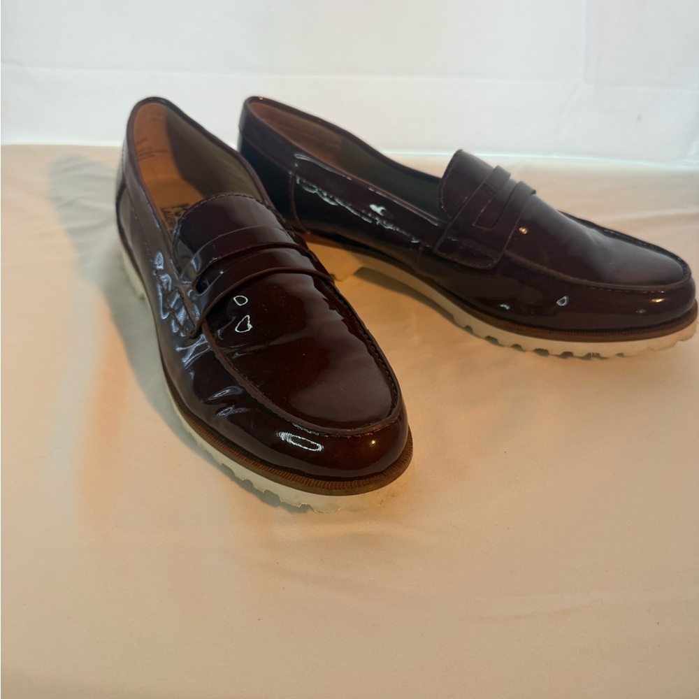 Karl Lagerfeld Glossy Brown Loafers